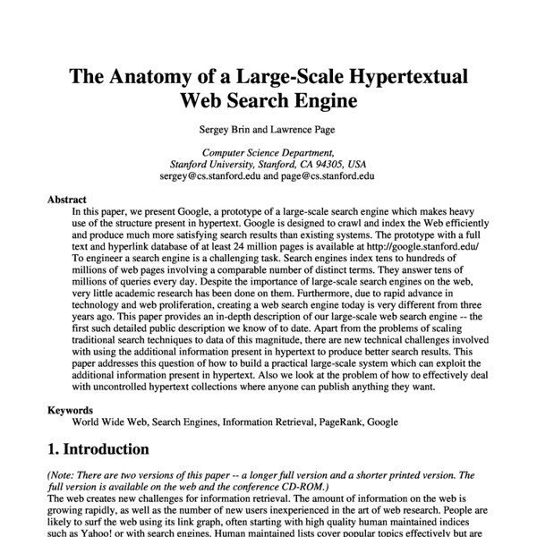 Google's founding article