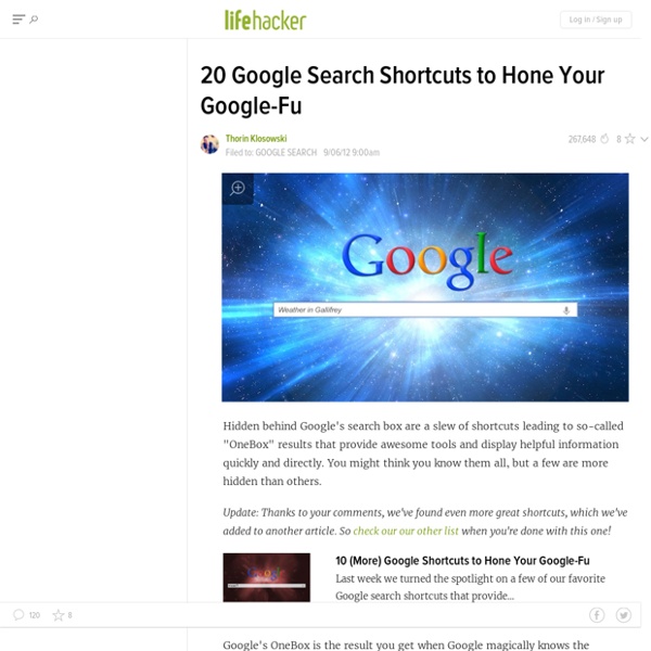 20 Google Search Shortcuts to Hone Your Google-Fu