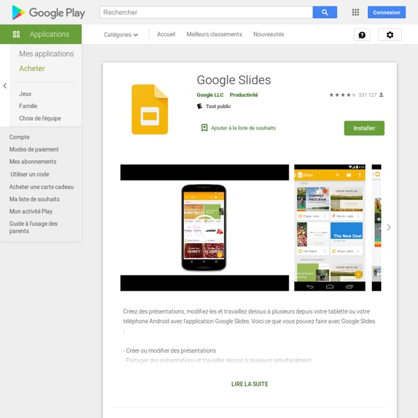 Slides – Applications sur Google Play