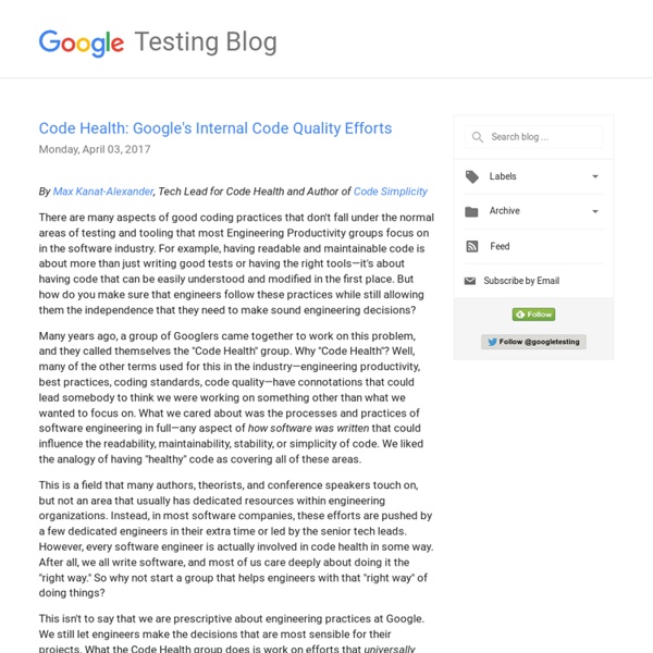 Google Testing Blog
