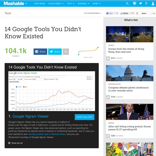14 Google Tools You Didn't Know Existed