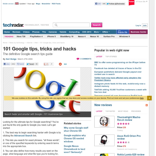 101 Google Tips, Tricks & Hacks