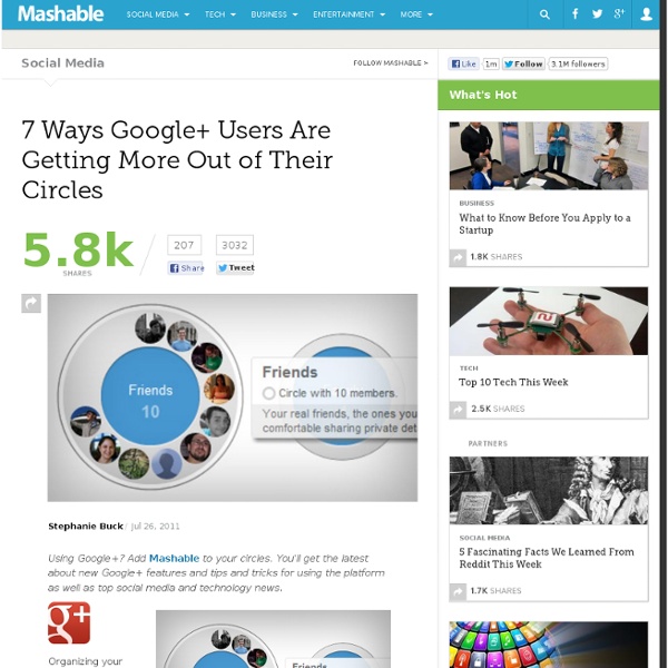 7 Ways Google+ Users Are Getting More Out of Their Circles