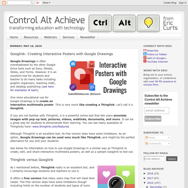 Control Alt Achieve: Googlink: Using Google Drawings like a Thinglink