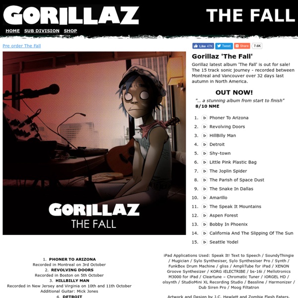 Gorillaz - The Fall - Um album gravado somente com APPS