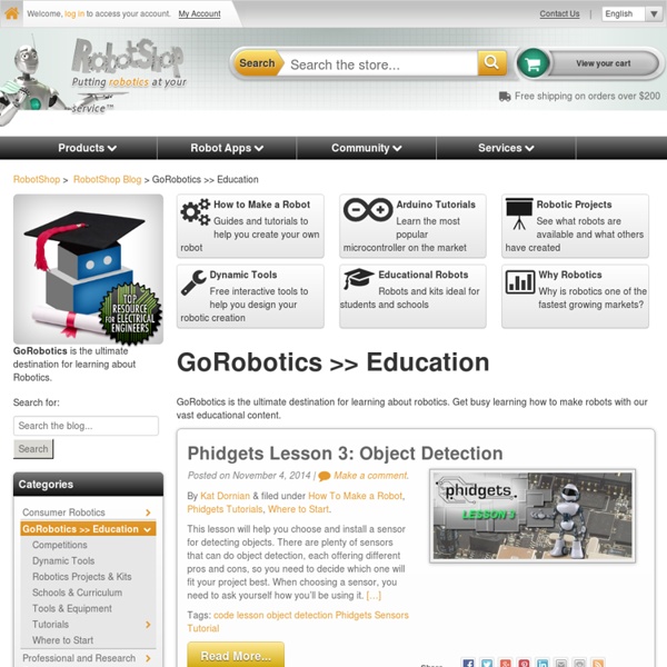 GoRobotics.net - Robotics news and robot projects