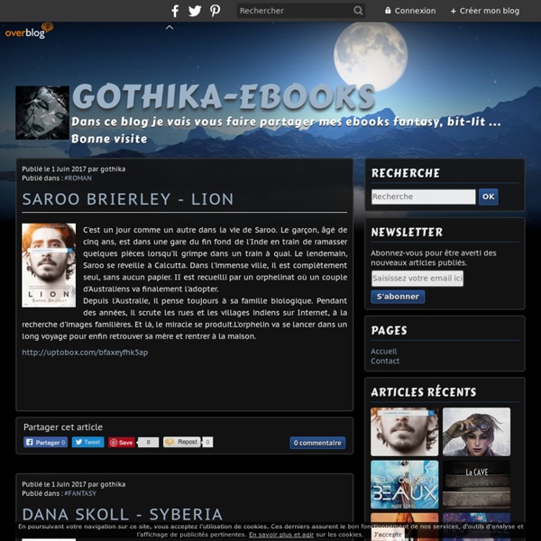 Gothika-Ebooks - Dans ce blog je vais vous faire partager mes ebooks fantasy, bit-lit ... Bonne visite