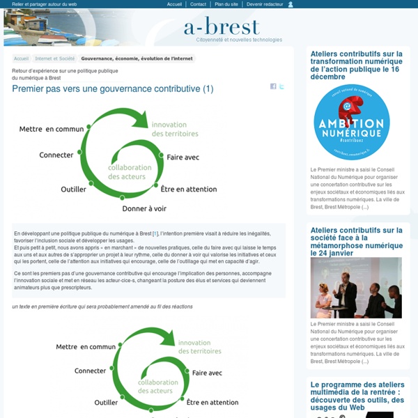 Premier pas vers une gouvernance contributive (1)