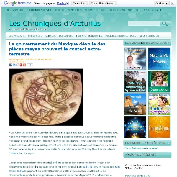 Le gouvernement du Mexique dévoile des pièces mayas prouvant le contact extra-terrestre