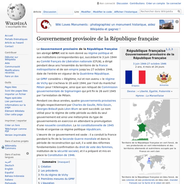 Gouvernement provisoire 1944-1946