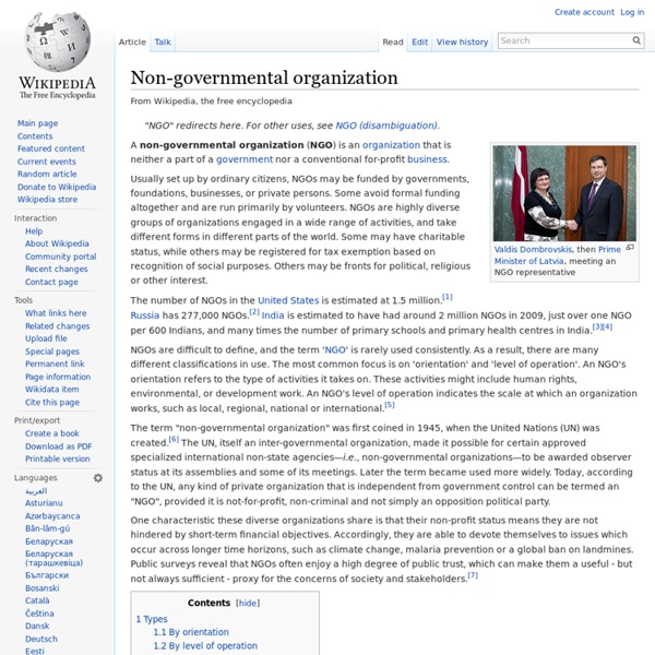 Non-governmental organization