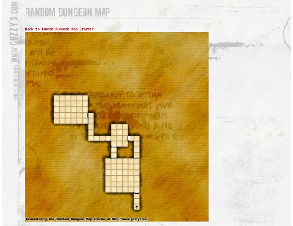 Www.Gozzys.com - Random Dungeon Map - Wandering Line Type