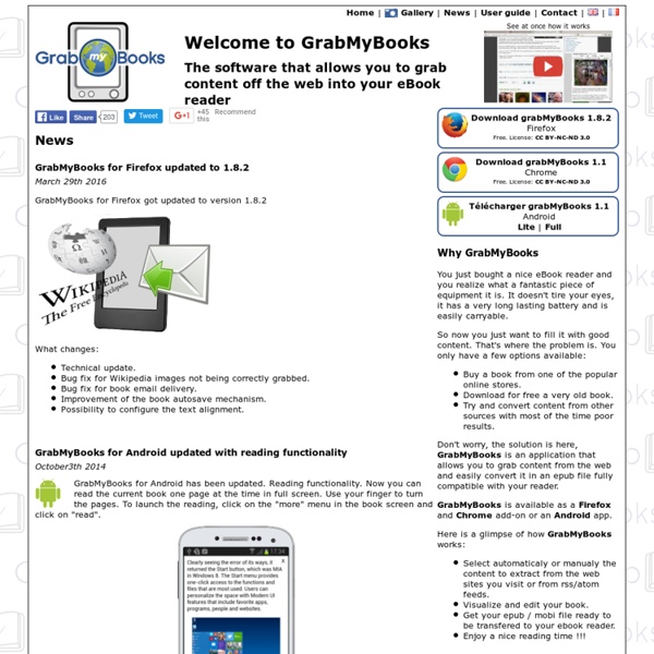 GrabMyBooks - The web as a book