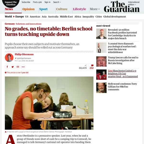 No grades, no timetable: Berlin school turns teaching upside down