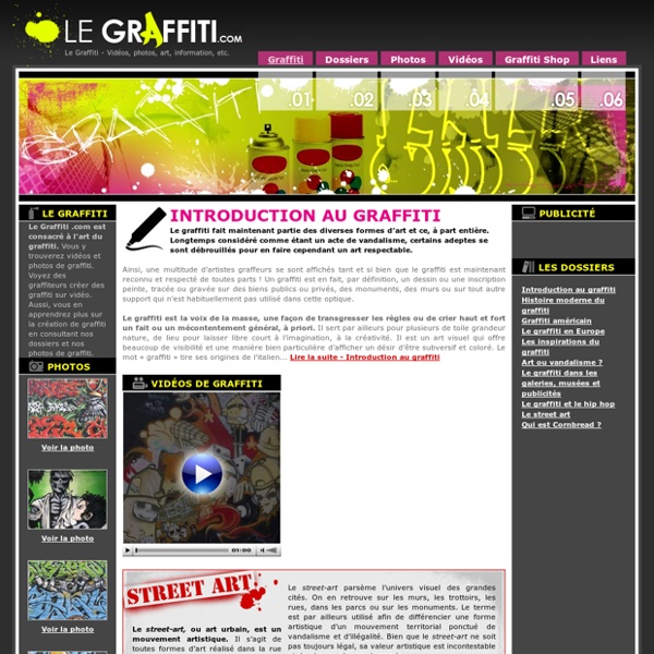 Tout sur l'art du graffiti