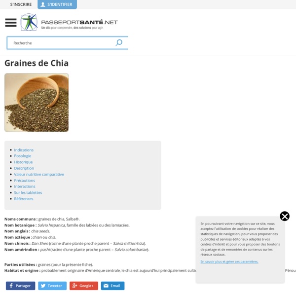 Graines de chia - Toutes les vertus et Indications