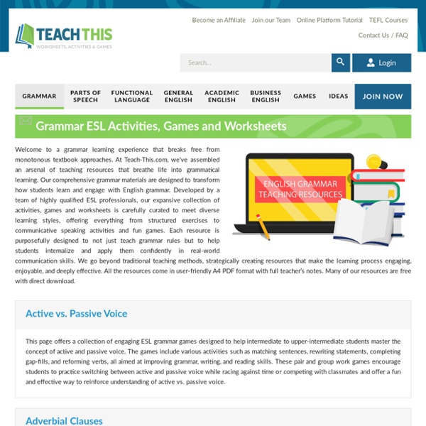 ESL EFL Teaching Activities, Worksheets, Lessons