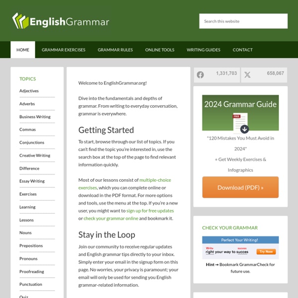 English Grammar – Your guide to error-free writing