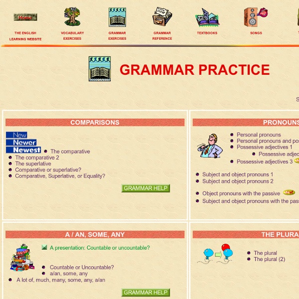 Grammar practice - The English Learning Website