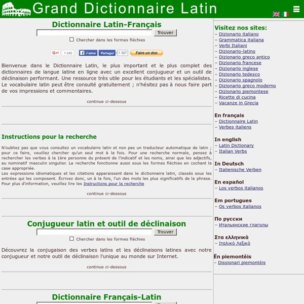 GRAND DICTIONNAIRE LATIN OLIVETTI