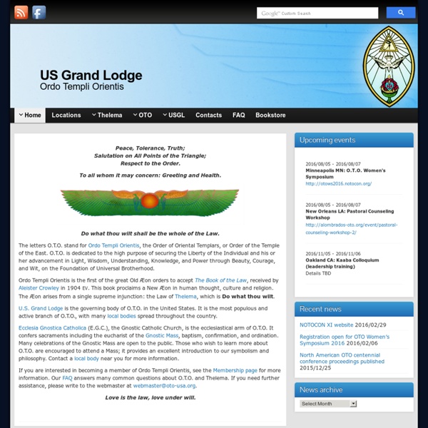US Grand Lodge » Ordo Templi Orientis