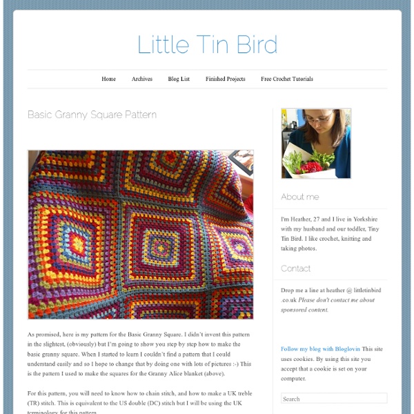 Little Tin Bird » Basic Granny Square Pattern