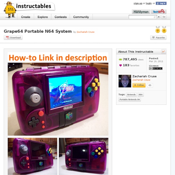 Grape64 Portable N64 System - StumbleUpon