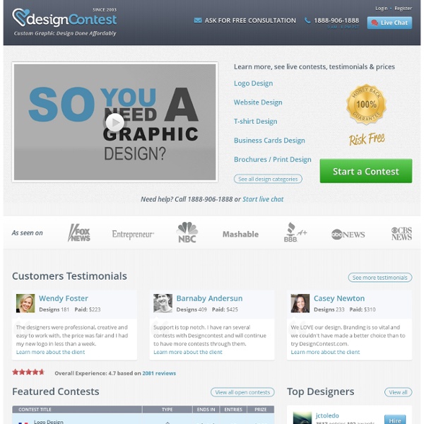 Logo Design, Web Design and other Graphic Design Contests - DesignContest.com