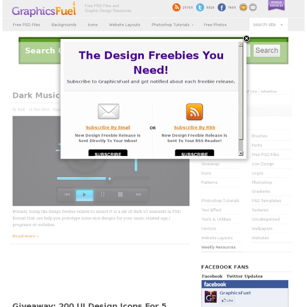 GraphicsFuel – Download Free Photoshop (PSD) files – Useful Design Resources! - Waterfox