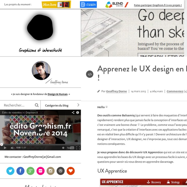 Apprenez le UX design en ligne !