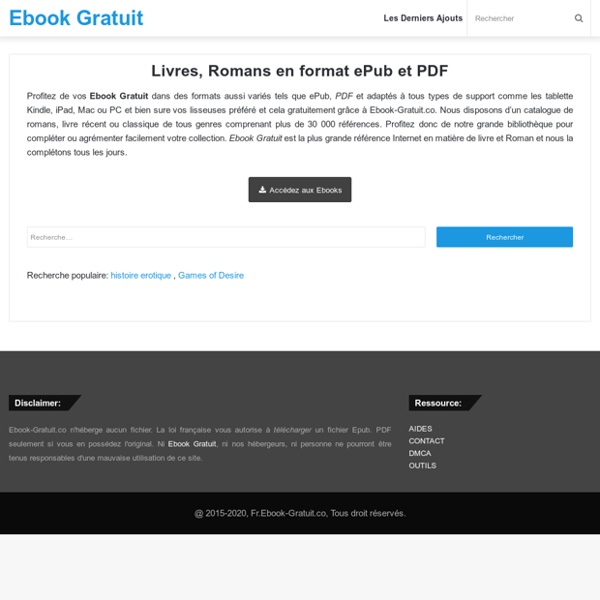 Ebook Gratuit - Vos Livres, Romans en format ePUB et PDF