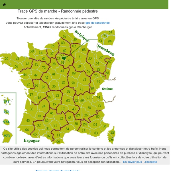 Randonnée pédestre avec trace gps