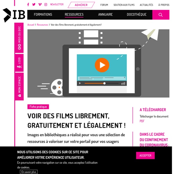 Voir des films librement, gratuitement et légalement !