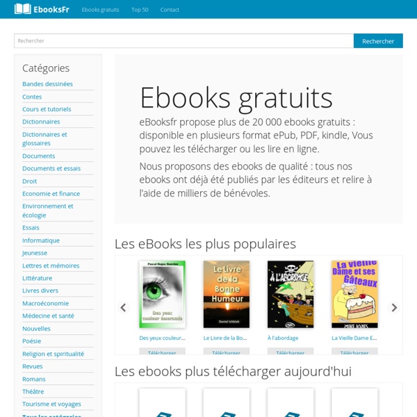 eBooks gratuits en français à télécharger