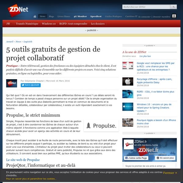 5 outils gratuits de gestion de projet collaboratif - ZDNet