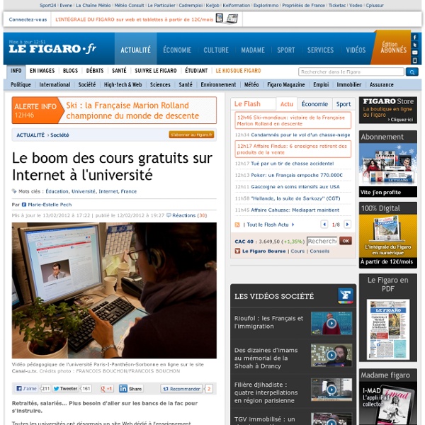 France : Université: le boom des cours gratuits sur Internet