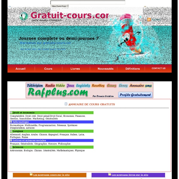 Cours gratuits et livres a télécharger ebooks gratuits cours pdf gratuit-cours.com