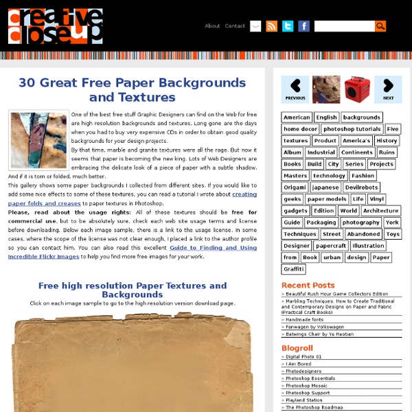 30 Great Free Paper Backgrounds and Textures