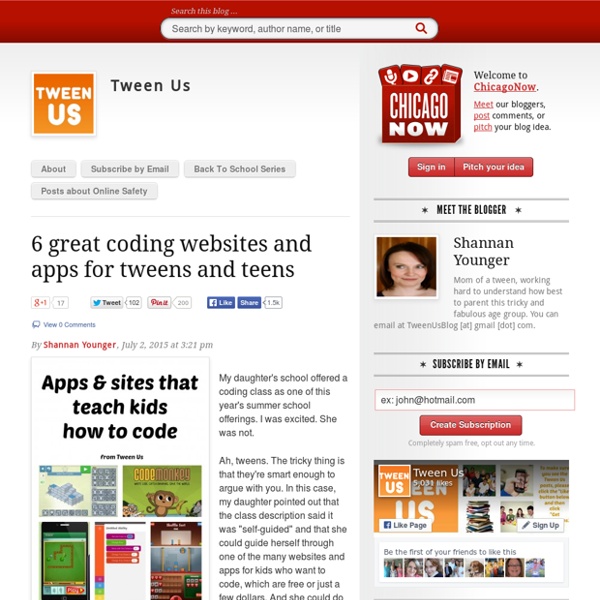 6 great coding websites and apps for tweens and teens