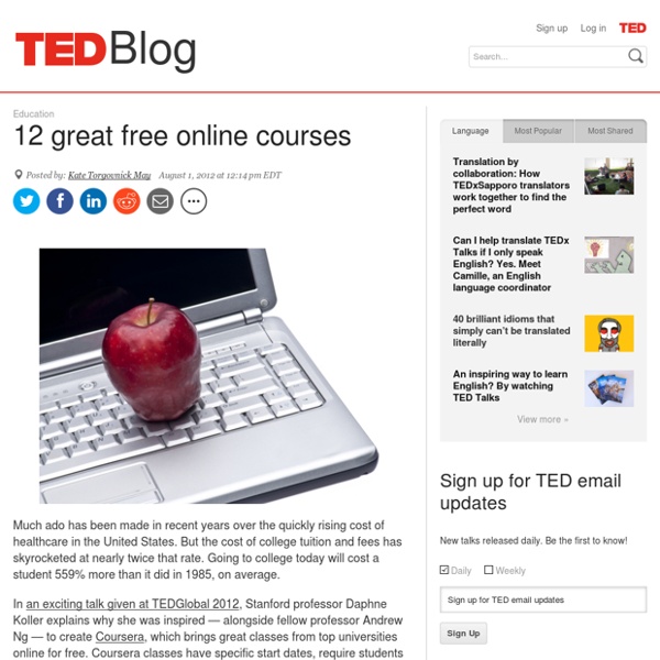 12 great free online courses