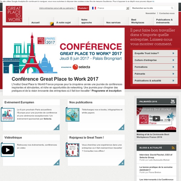 Great Place to Work® en France | Pearltrees