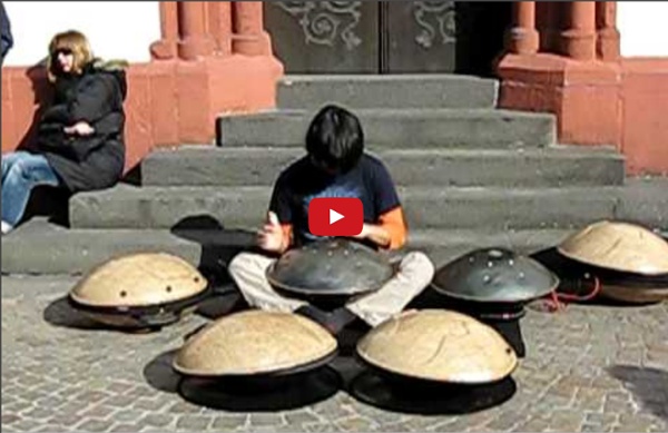 Hang Drums: street musician