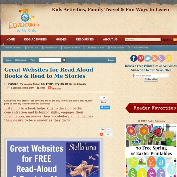 Great Websites for Read Aloud Books & Read to Me Stories