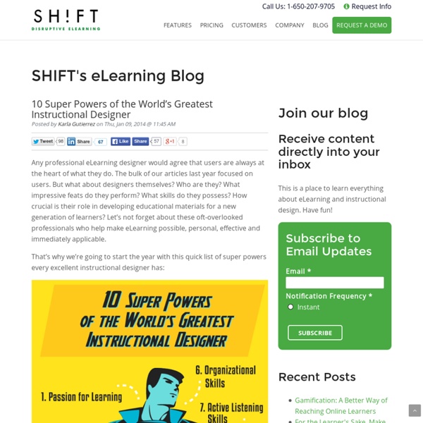 10 Super Powers of the World’s Greatest Instructional Designer