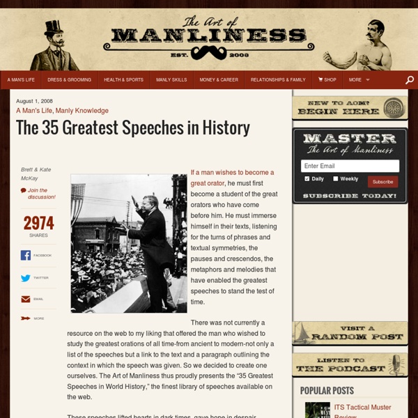 The 35 Greatest Speeches in History