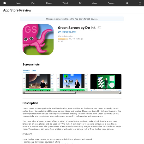 Green Screen by Do Ink on the App Store Pearltrees