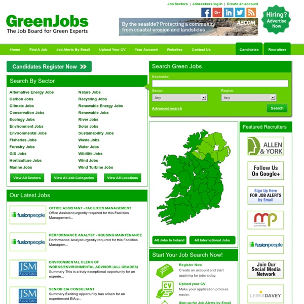 Environmental and renewable energy jobs in Ireland