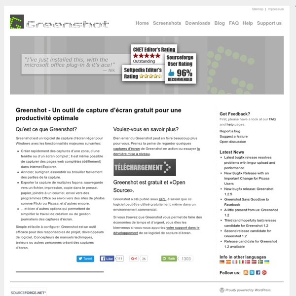 Greenshot - Un outil de capture d’écran gratuit pour une productivité optimale
