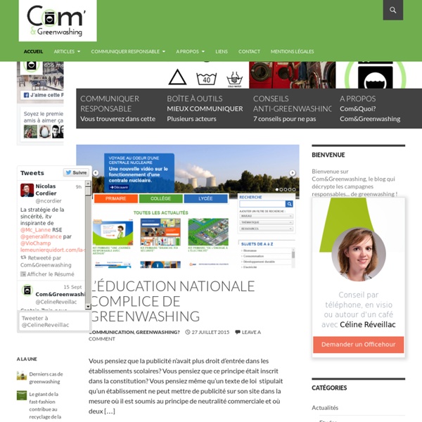 Com&Greenwashing - Le blog de la communication responsable