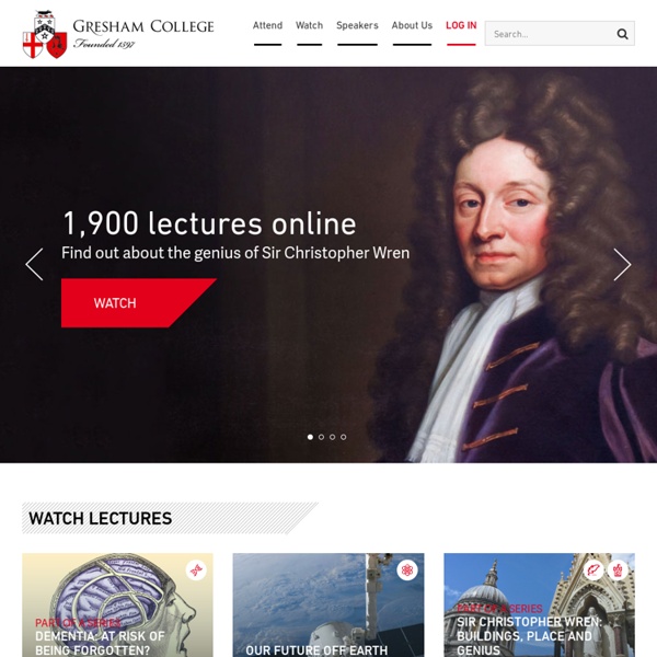 Free Public Lectures